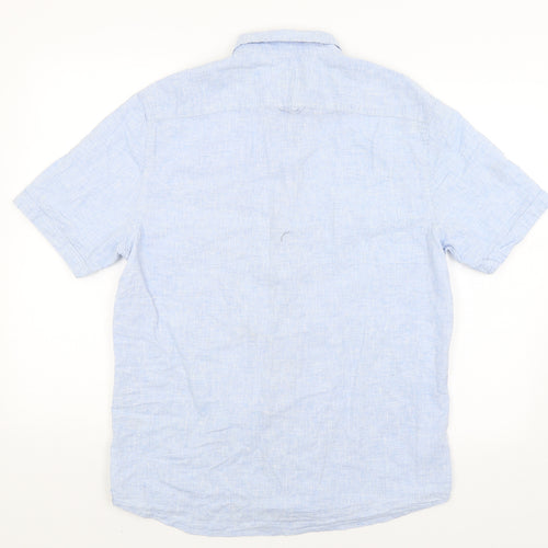 George Mens Blue    Button-Up Size M