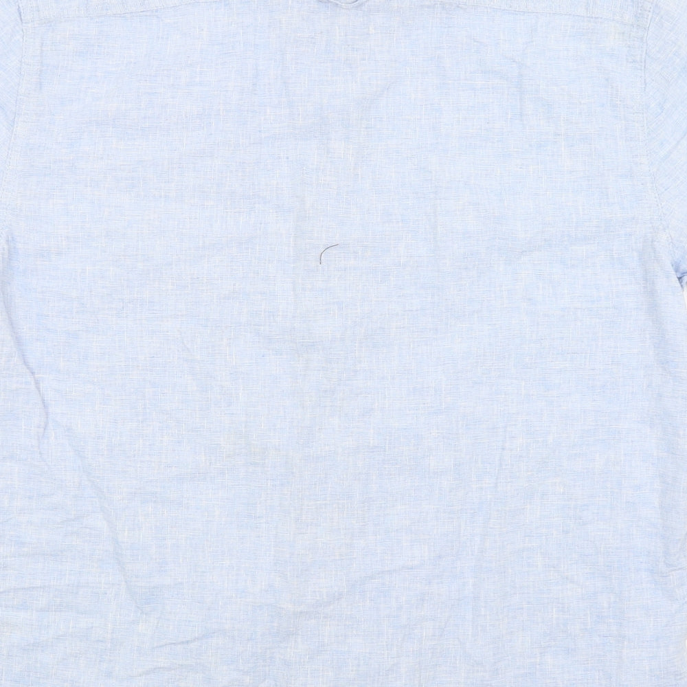 George Mens Blue    Button-Up Size M