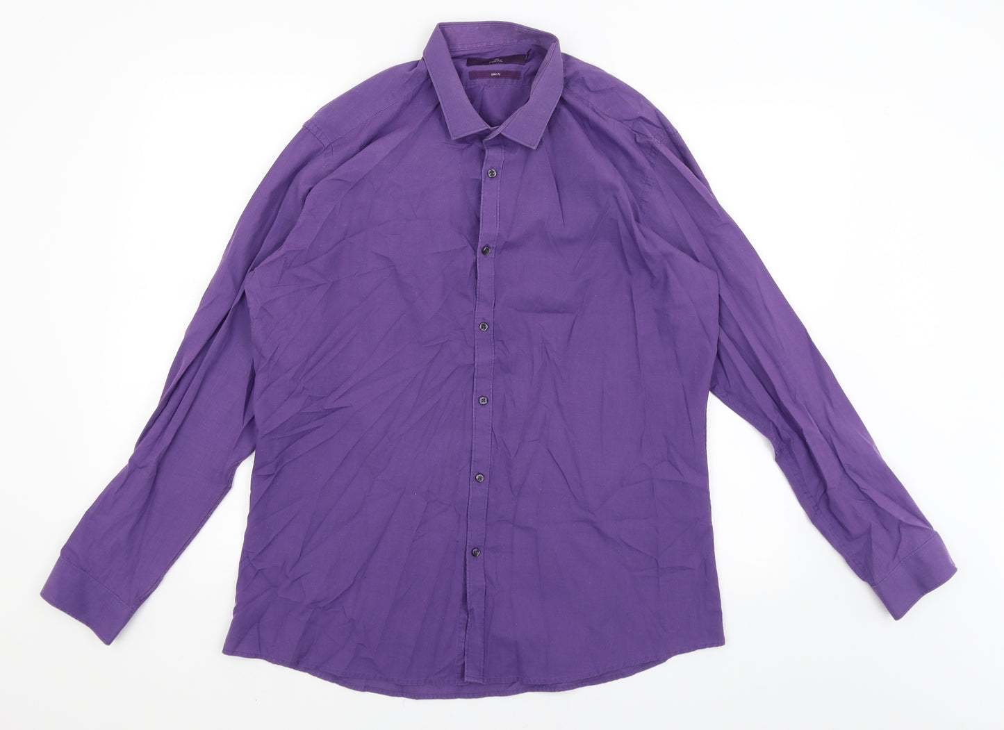 NEXT Mens Purple    Dress Shirt Size 17