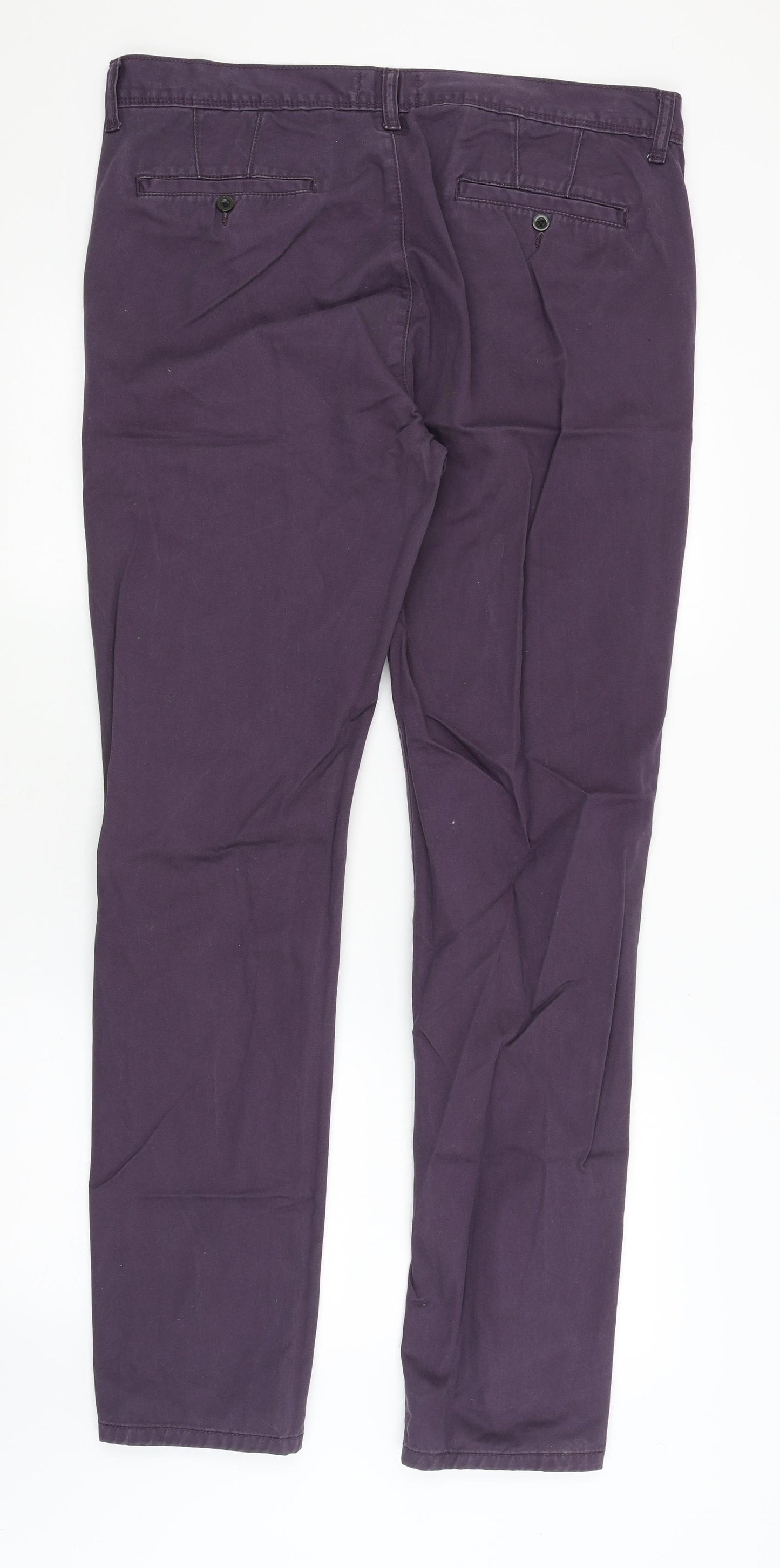 Topman Mens Purple   Chino Trousers Size 36 in L32 in