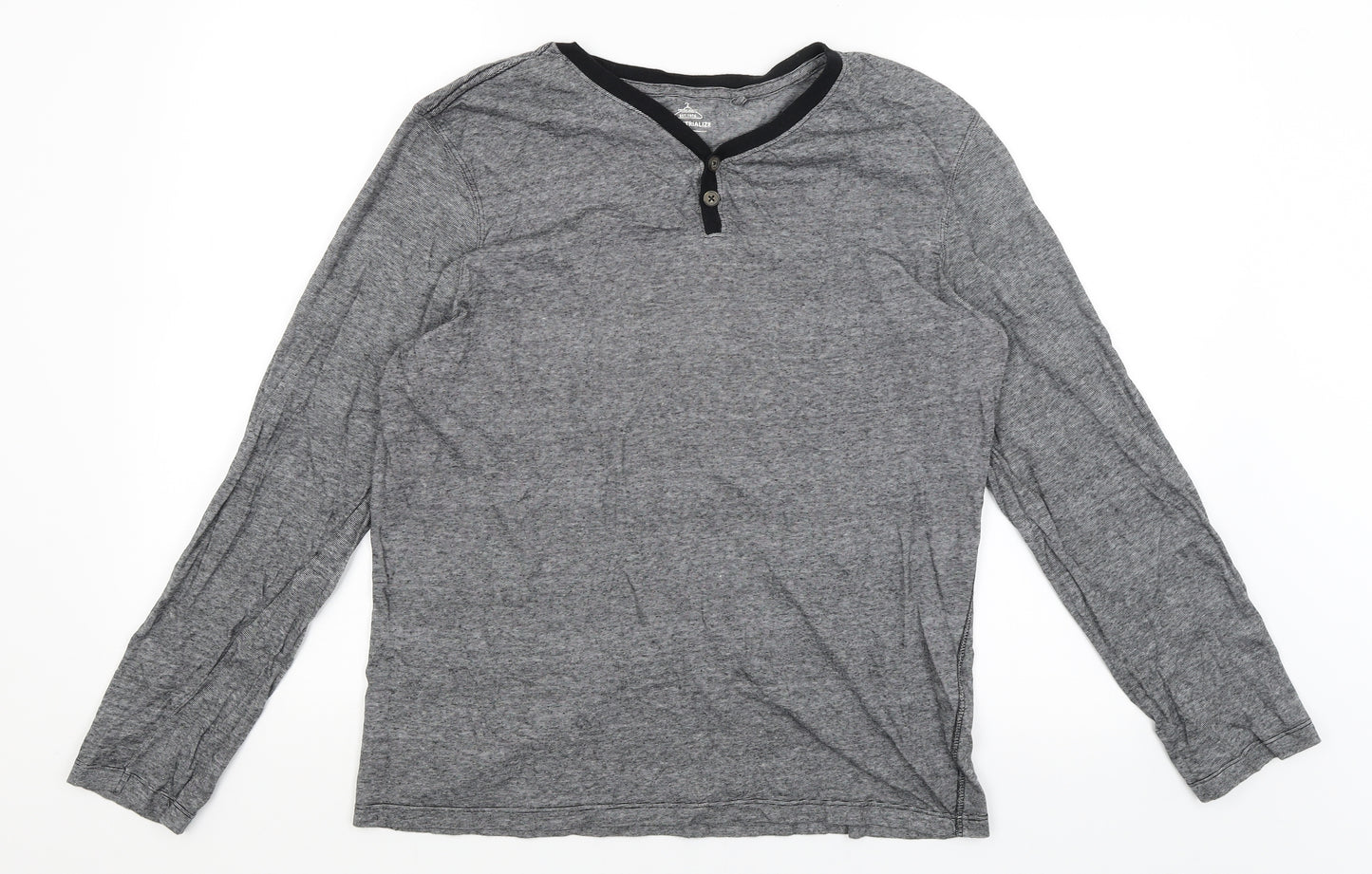 Industrialize Mens Grey    T-Shirt Size L