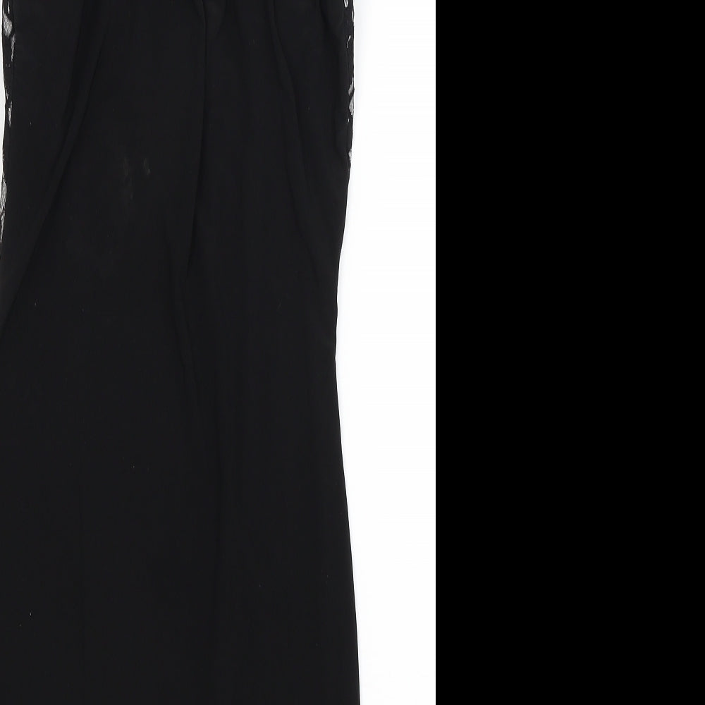 Progress Womens Black Floral  Bodycon  Size 6