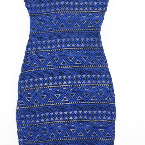 New Look Girls Blue Geometric  Mini  Size 10-11 Years