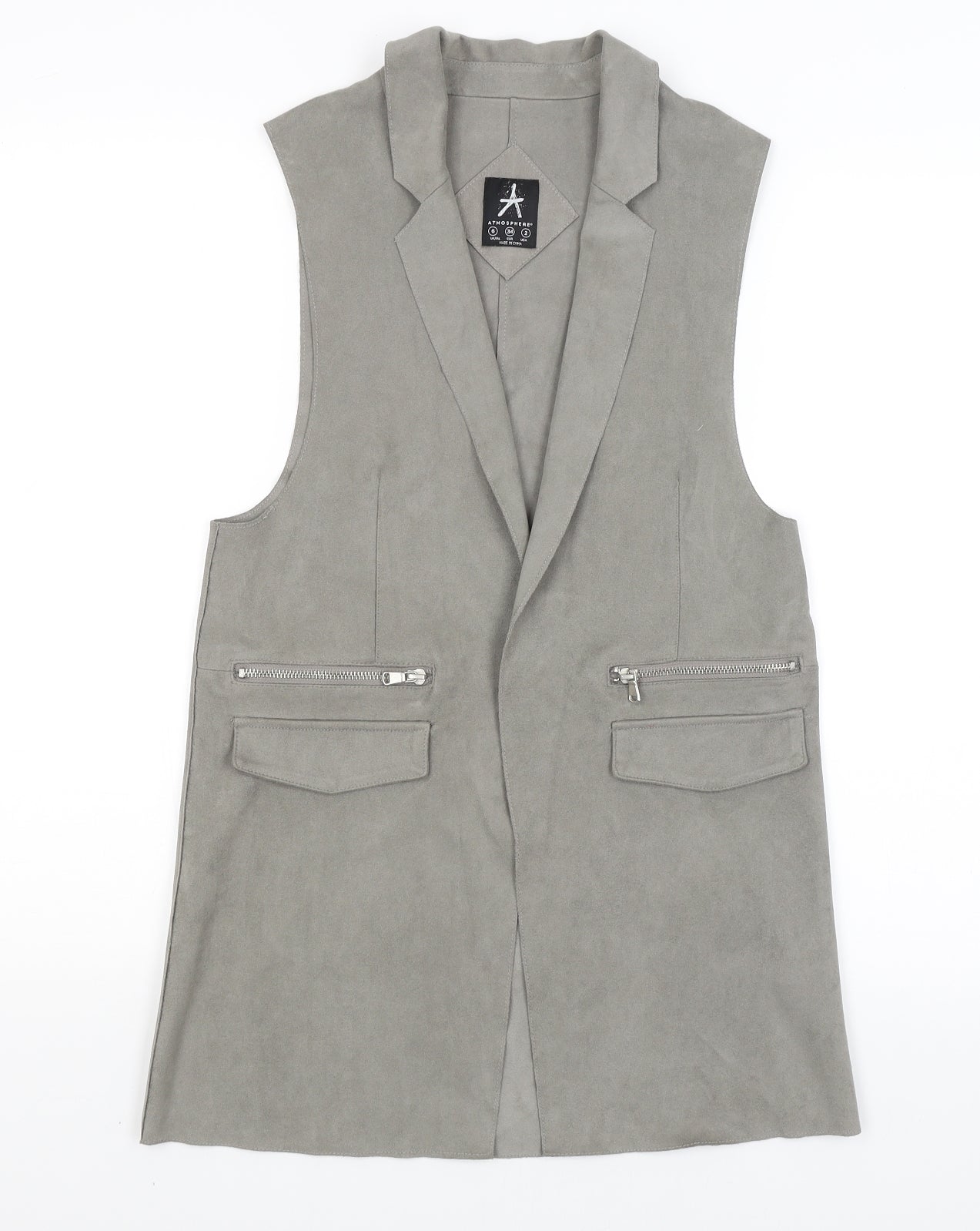 Atmosphere Womens Grey   Wrap Jumper Size 6