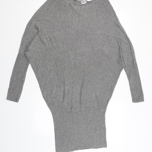 Saint Tropez Womens Grey   Jumper Dress  Size XS