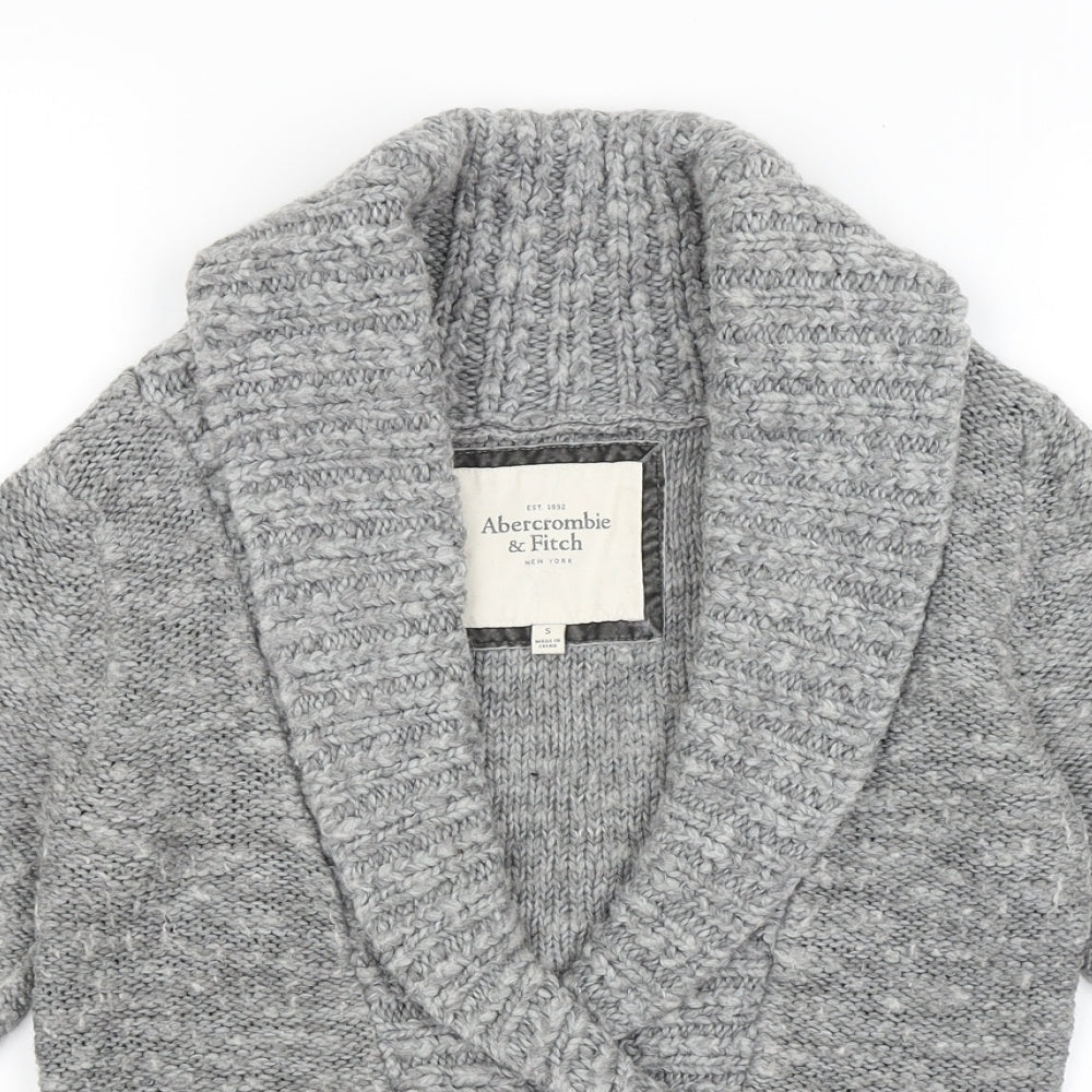 Abercrombie & Fitch Mens Grey   Henley Jumper Size S