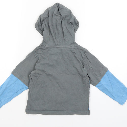 John Rocha Boys Grey   Pullover Hoodie Size 2-3 Years  - Bumper Cars
