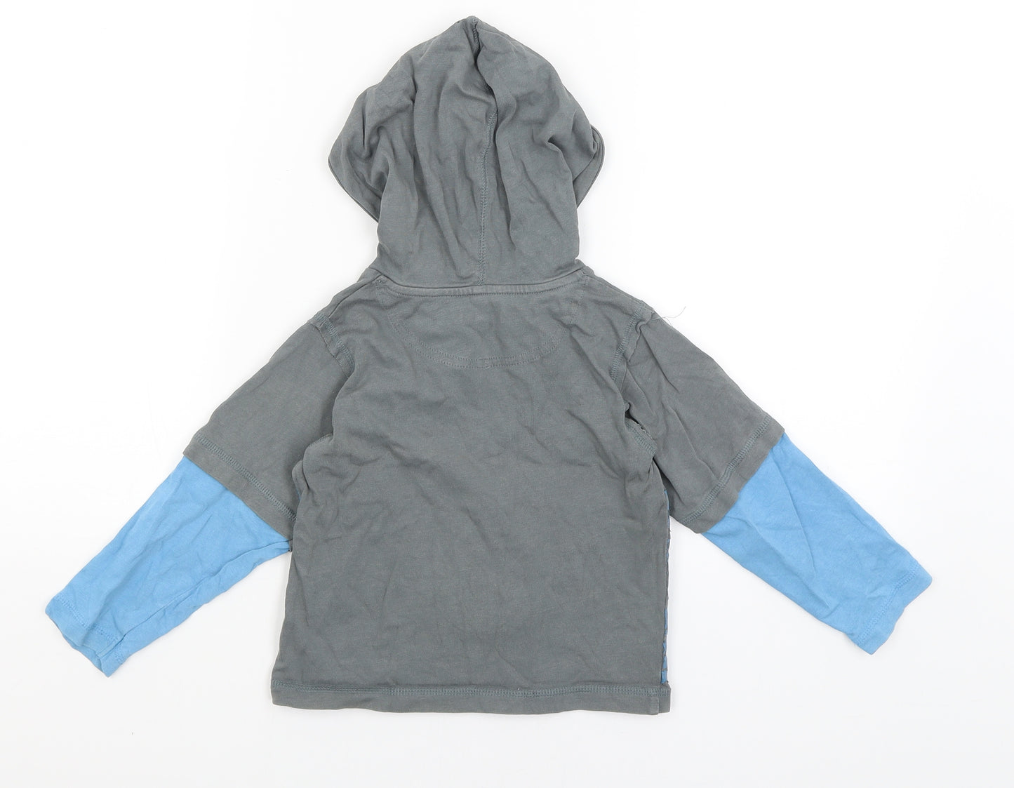 John Rocha Boys Grey   Pullover Hoodie Size 2-3 Years  - Bumper Cars
