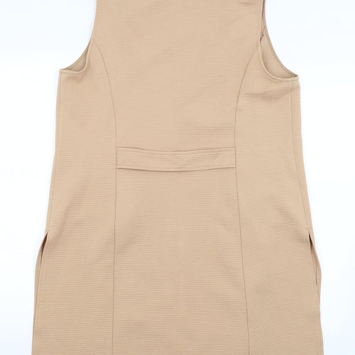 Peacocks Womens Beige   Wrap Jumper Size 16