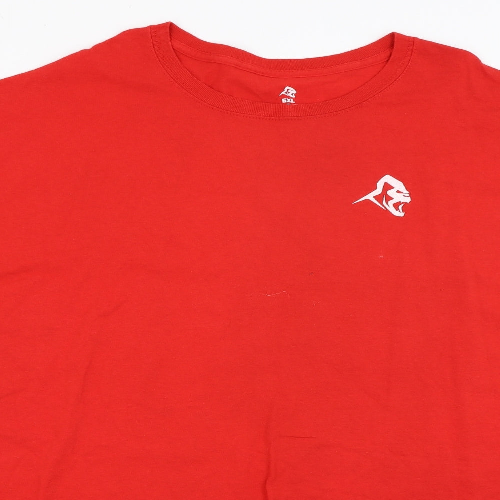Preworn Mens Red    T-Shirt Size Big 5X  - Xplosive Ape