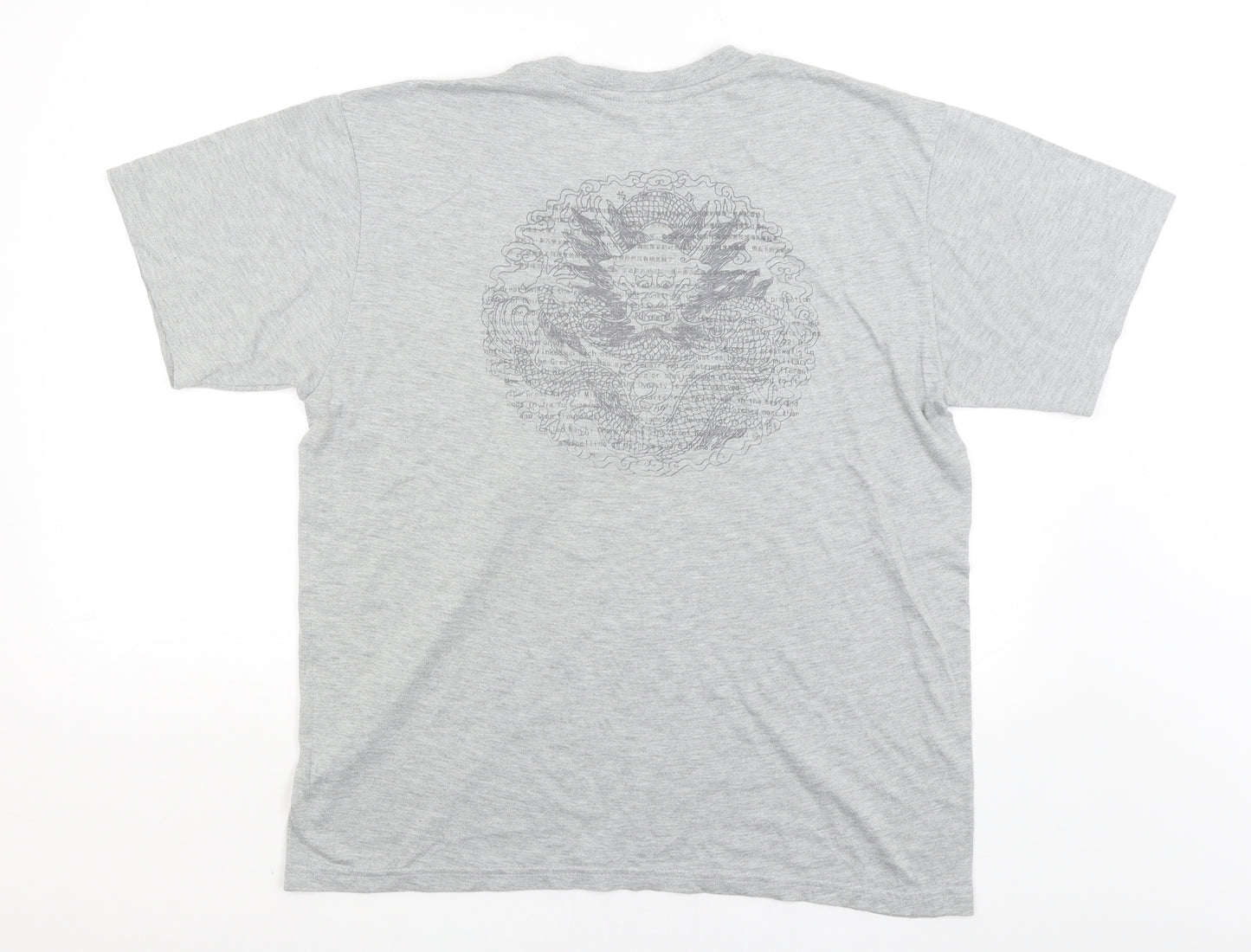 Preworn Mens Grey    T-Shirt Size XL  - Great Wall