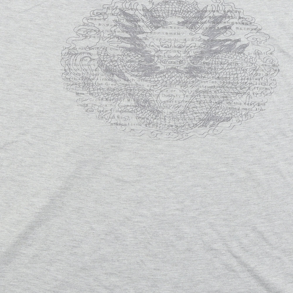 Preworn Mens Grey    T-Shirt Size XL  - Great Wall