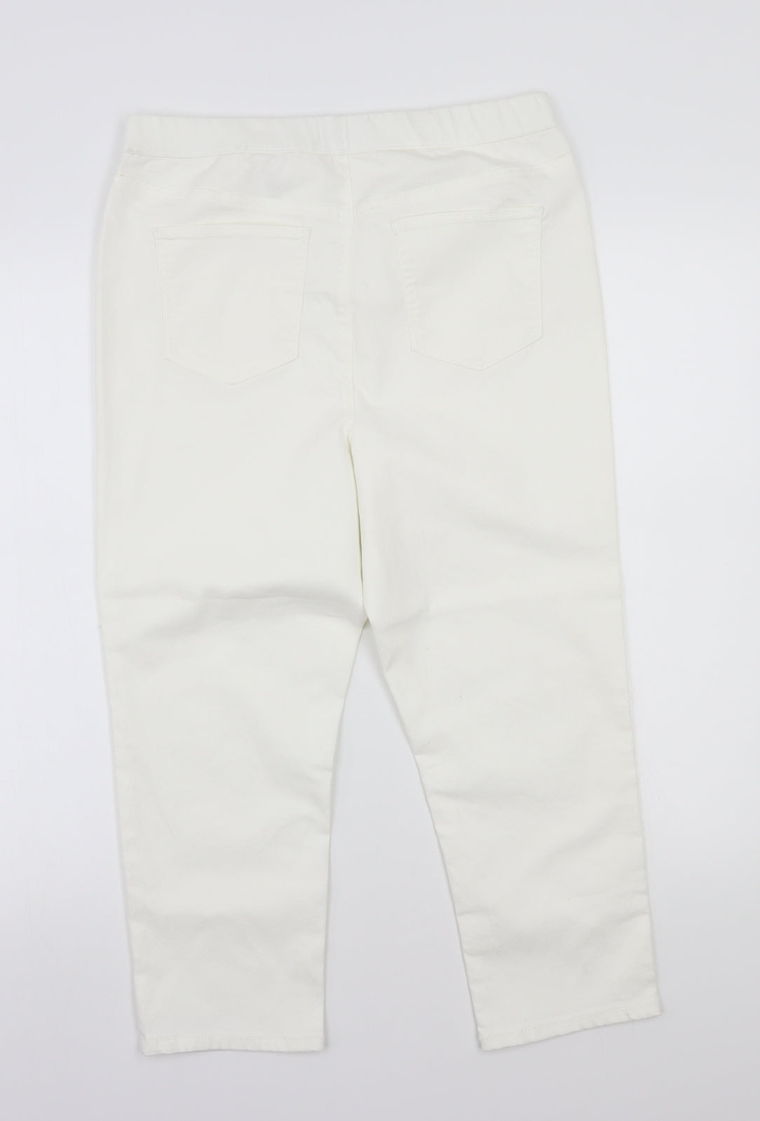 Payapa Womens White   Cropped Jeans Size 12