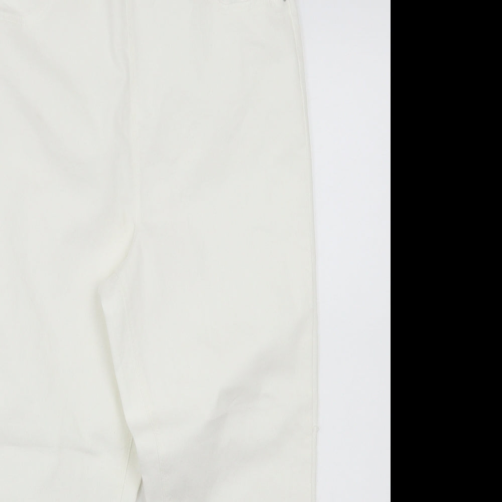 Payapa Womens White   Cropped Jeans Size 12