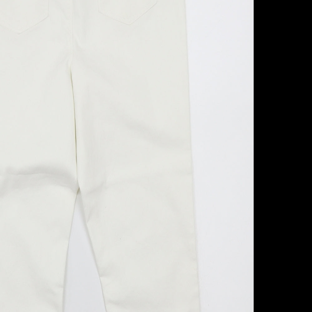 Payapa Womens White   Cropped Jeans Size 12