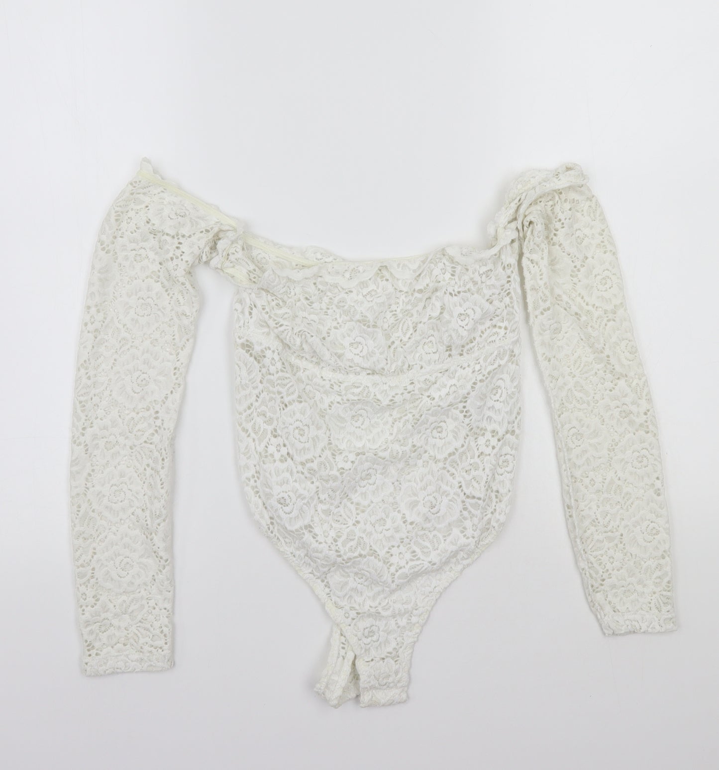 ASOS Womens White   Bodysuit One-Piece Size 12