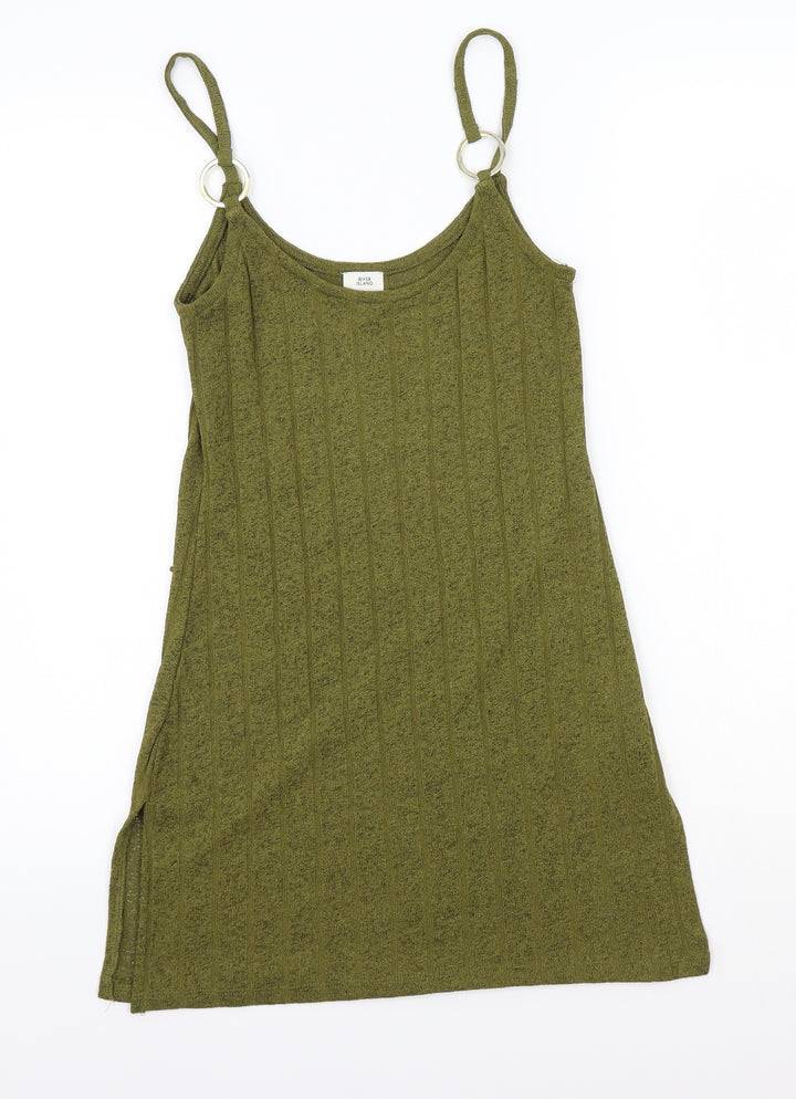 River Island Womens Green Basic T-Shirt Size 6