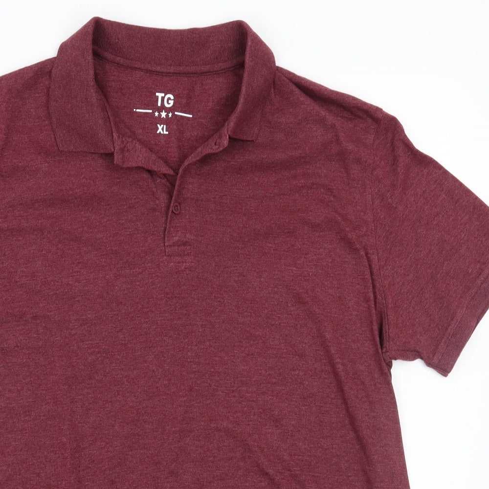 TU Mens Red    Polo Size XL