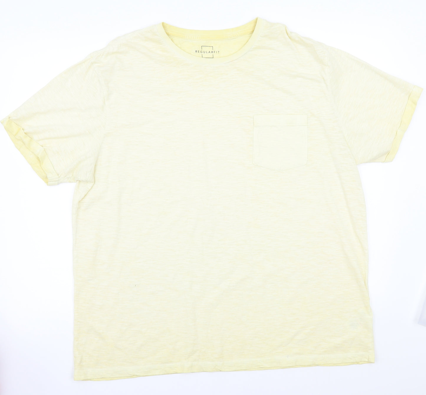 Peacocks Mens Yellow    T-Shirt Size XL