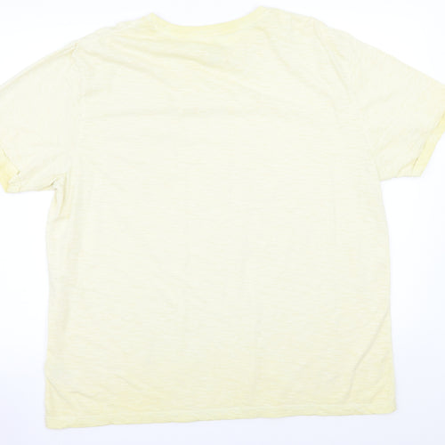 Peacocks Mens Yellow    T-Shirt Size XL