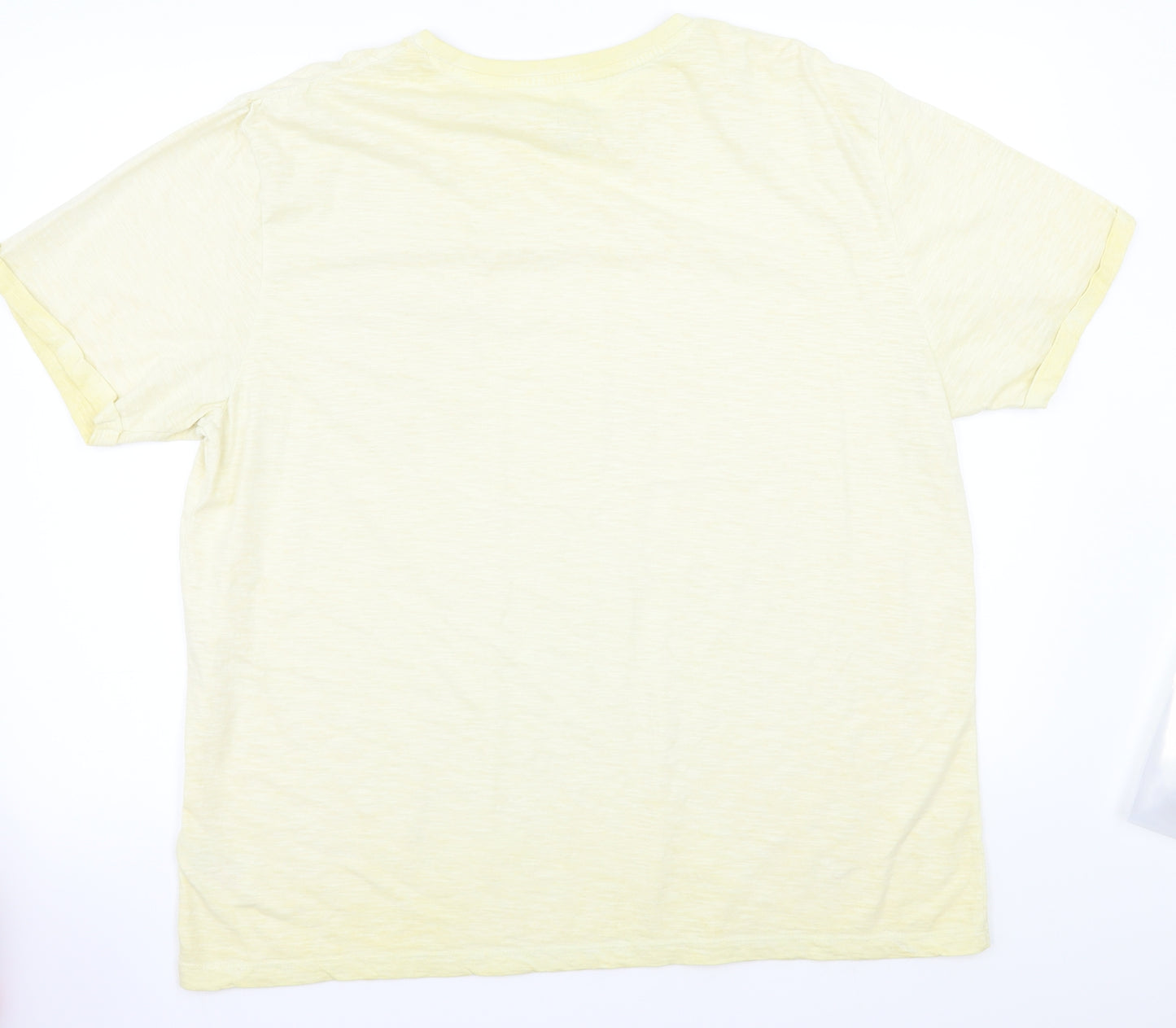 Peacocks Mens Yellow    T-Shirt Size XL