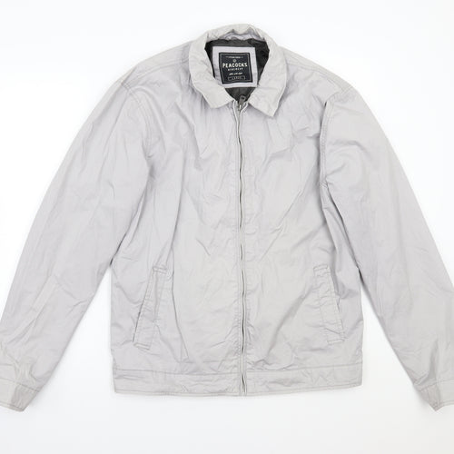 Peacocks Womens Grey  Rayon Jacket Coat Size L