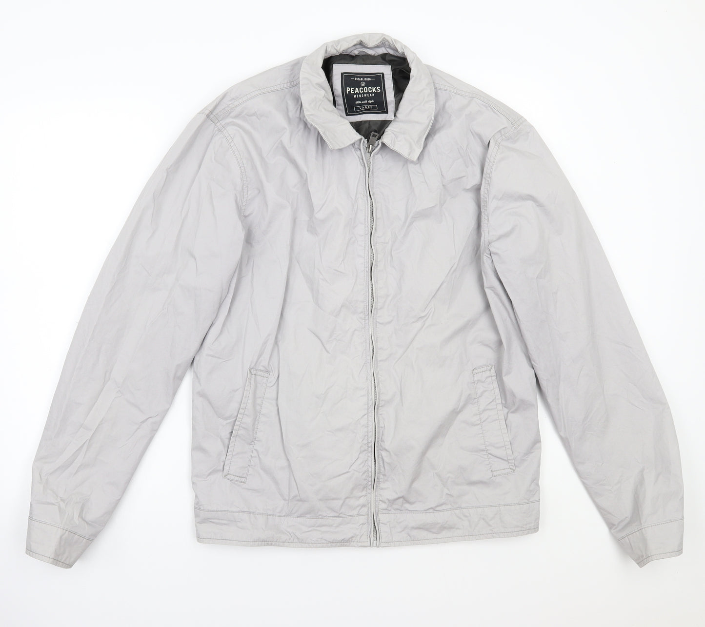 Peacocks Womens Grey  Rayon Jacket Coat Size L