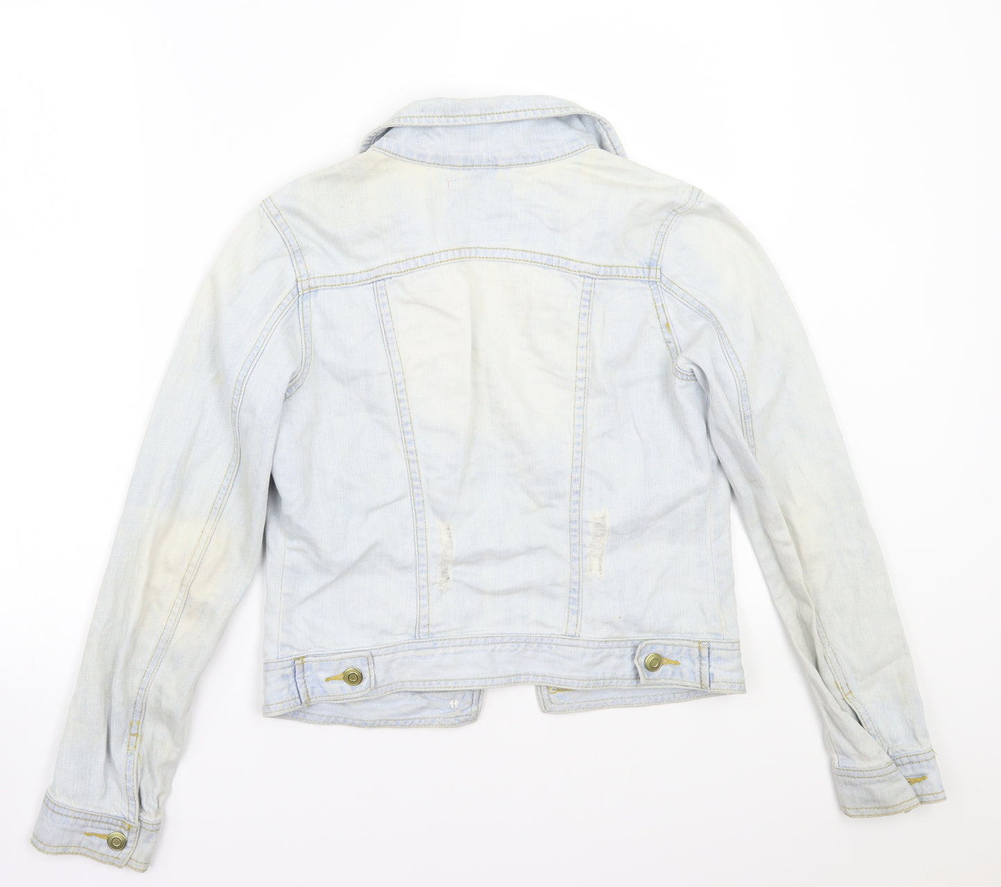 Denim & Co. Womens Blue   Jacket Coat Size 6