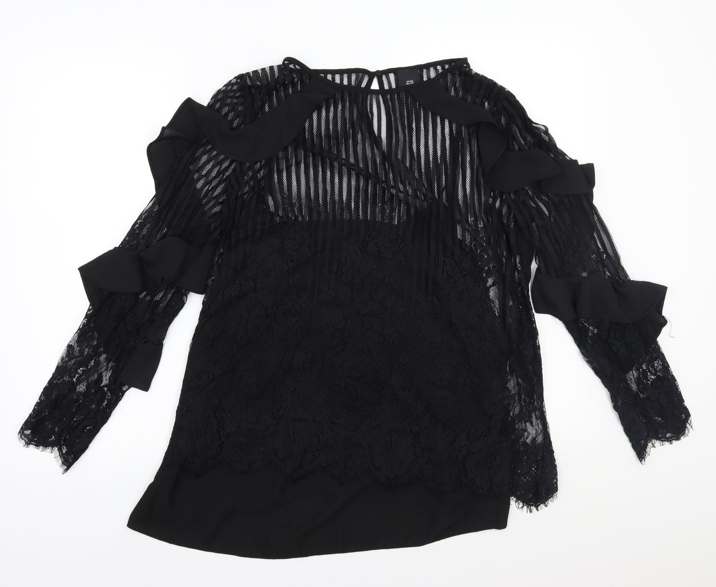 River Island Womens Black   Basic Blouse Size 16