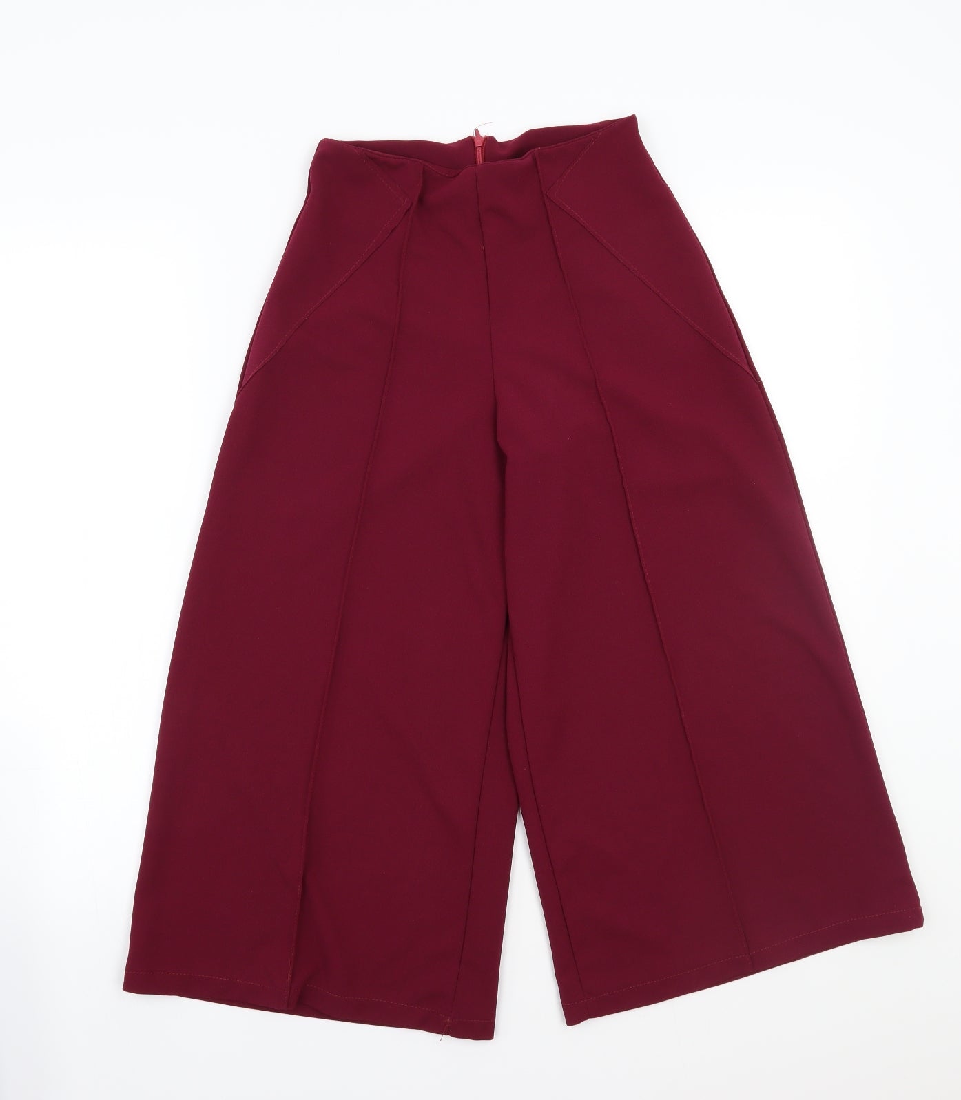 Boohoo Womens Purple   Cropped Trousers Size 8 L20 in