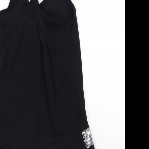 Hannah Montana Girls Black   Basic T-Shirt Size 8-9 Years