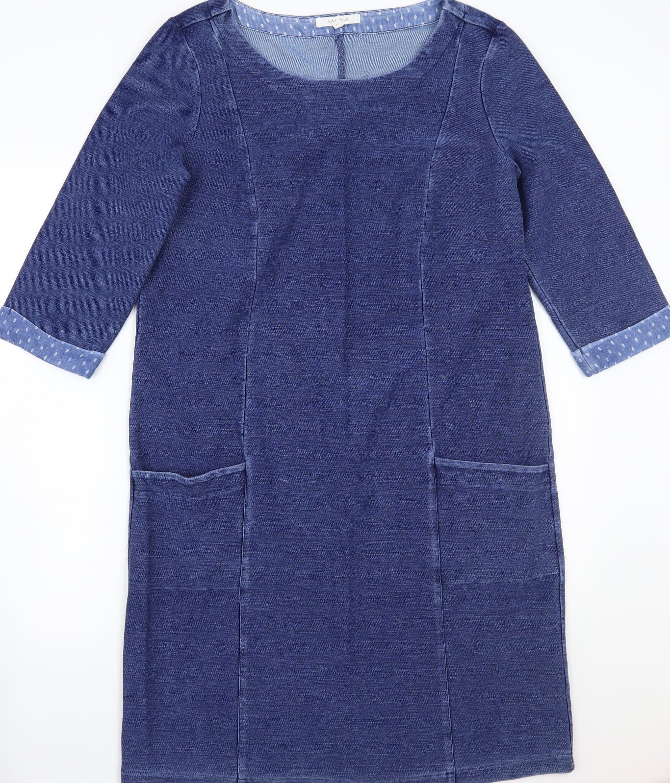 The white stuff Womens Blue  Rayon A-Line  Size 14