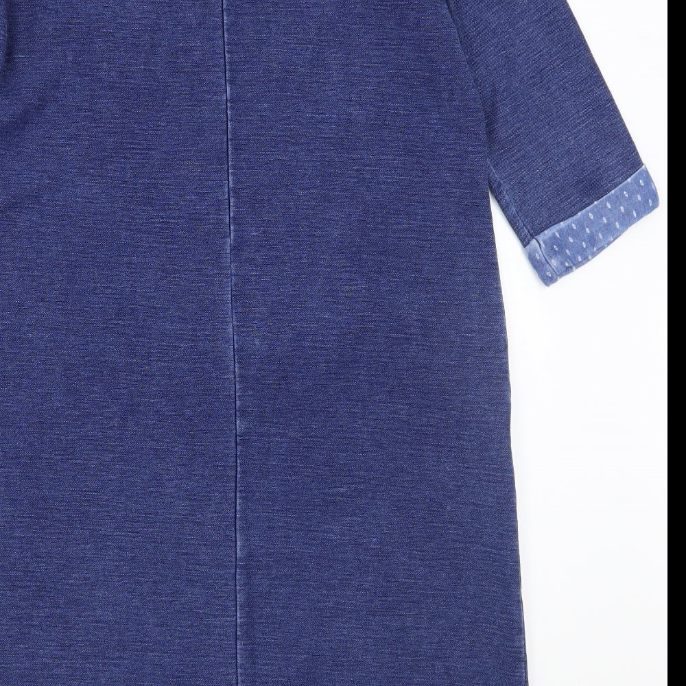 The white stuff Womens Blue  Rayon A-Line  Size 14