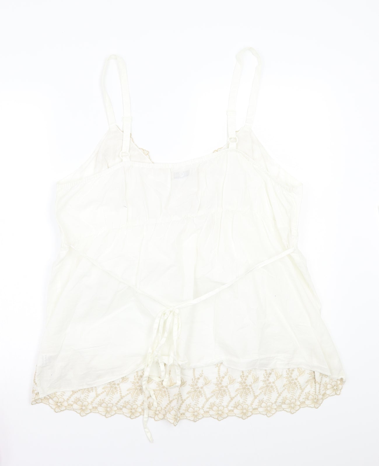 Cherokee Womens White   Basic Tank Size 20