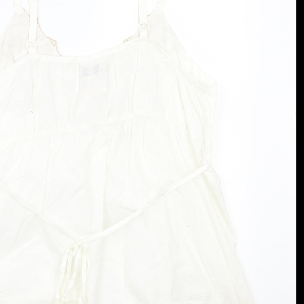 Cherokee Womens White   Basic Tank Size 20
