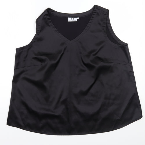 BB Womens Black   Basic Blouse Size L