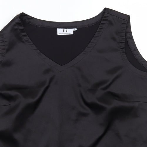 BB Womens Black   Basic Blouse Size L