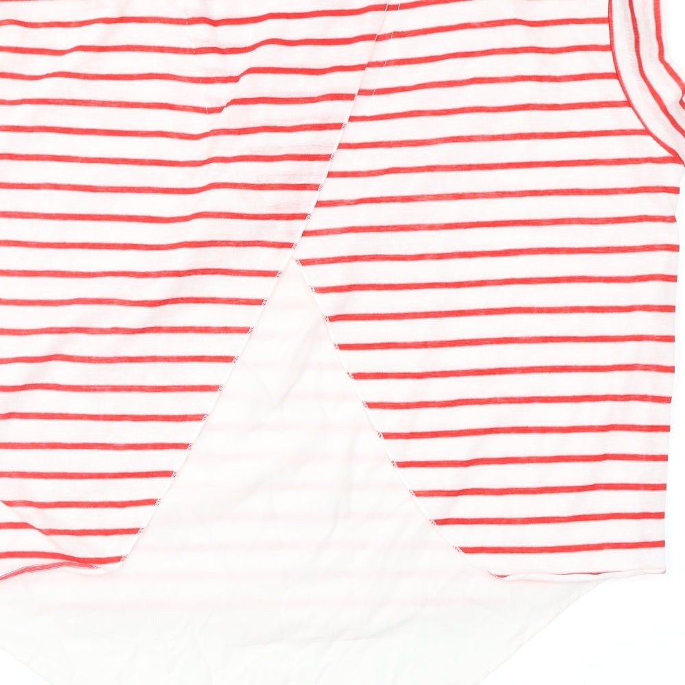 Atmosphere Womens Red Striped  Pullover Jumper Size 10
