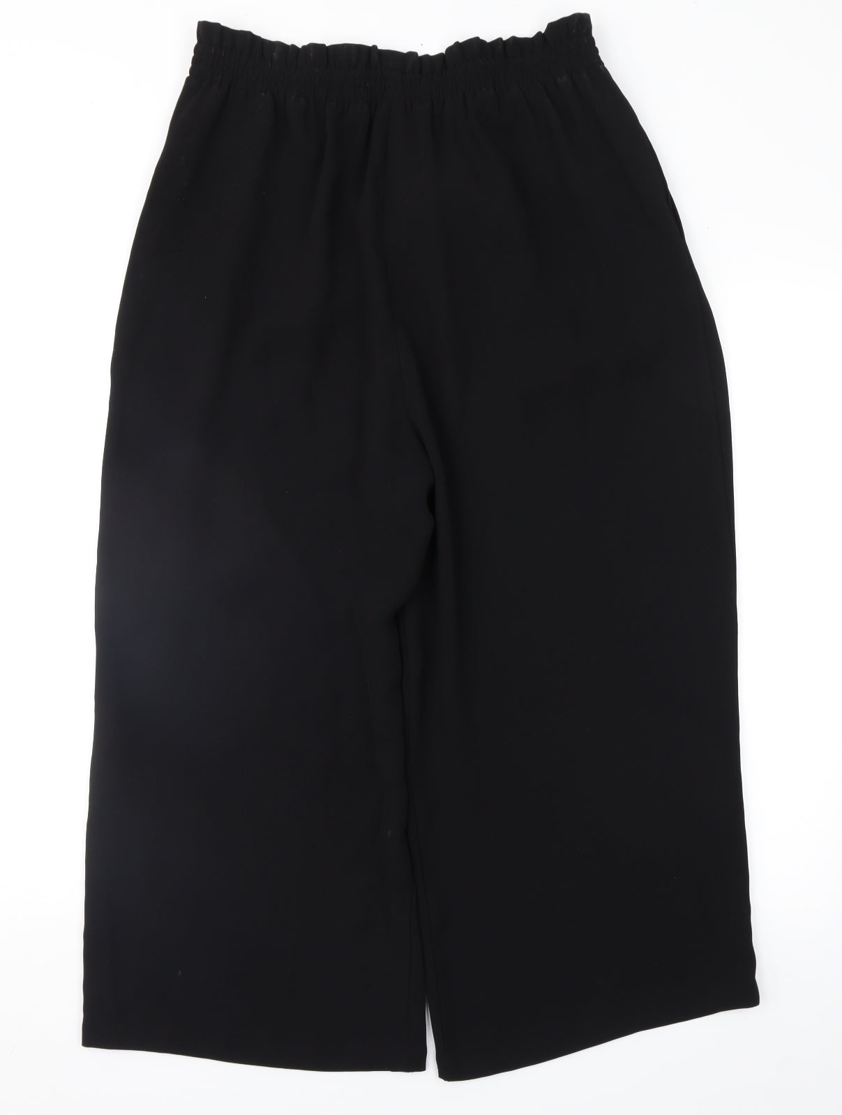 Zara Womens Black   Cropped Trousers Size L L22 in