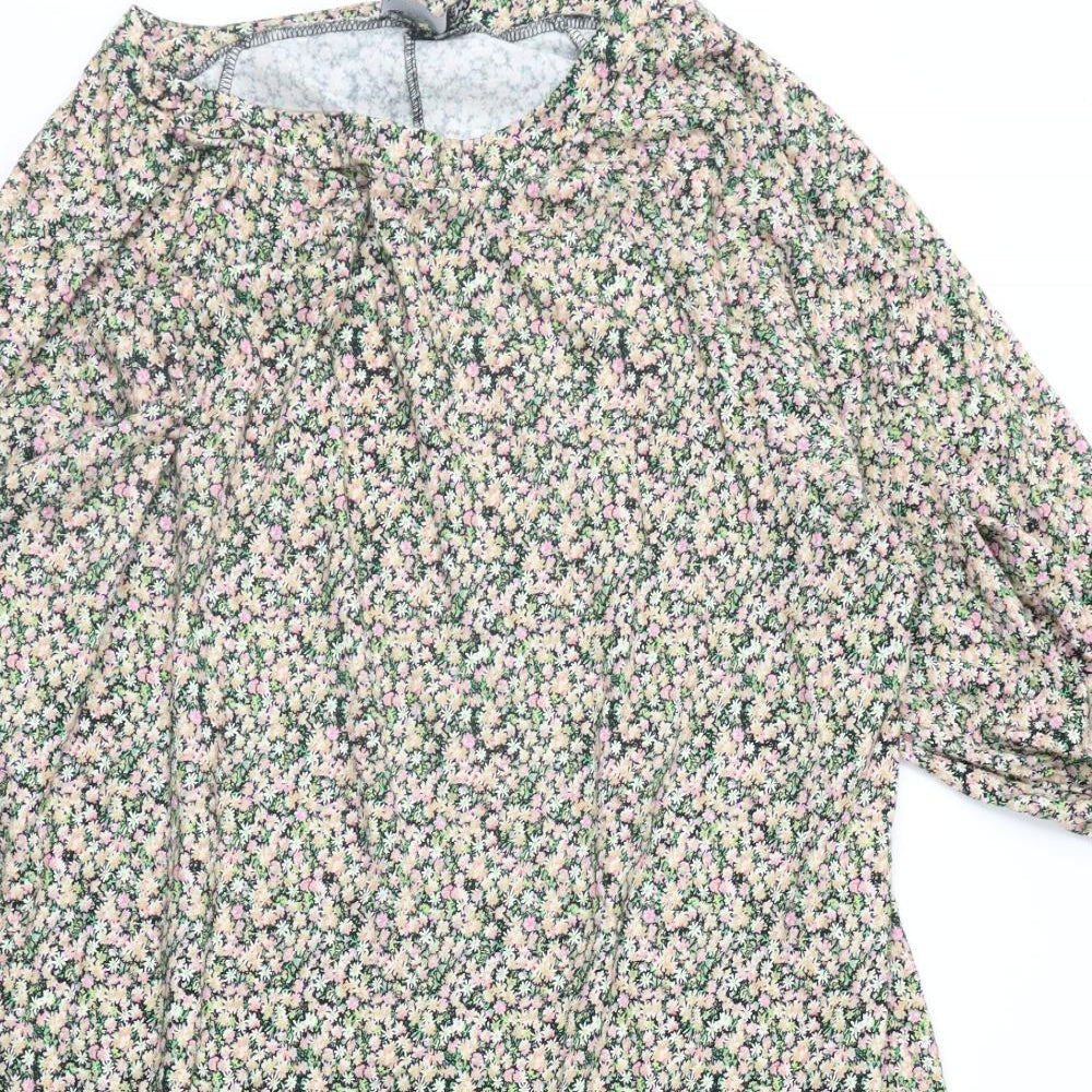 ASOS Womens Multicoloured Floral  Fit & Flare  Size 18