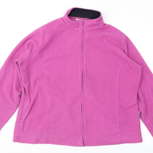 EWM Womens Pink  Fleece Jacket  Size XL