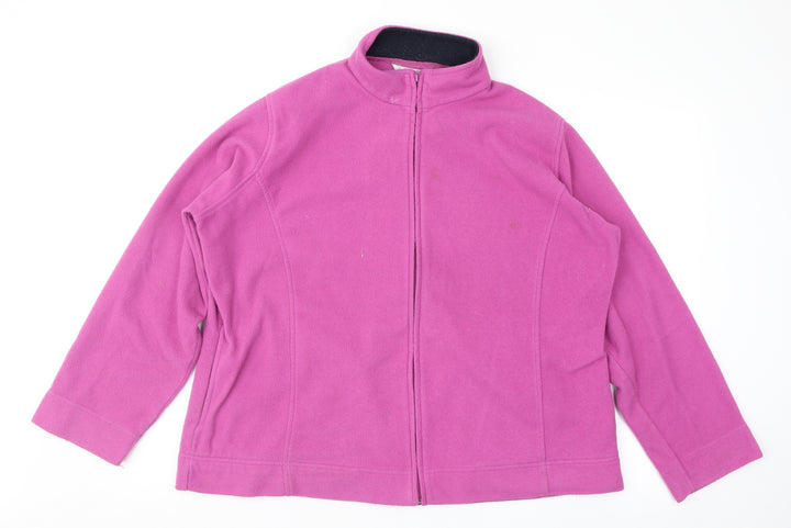 EWM Womens Pink Fleece Jacket Size XL