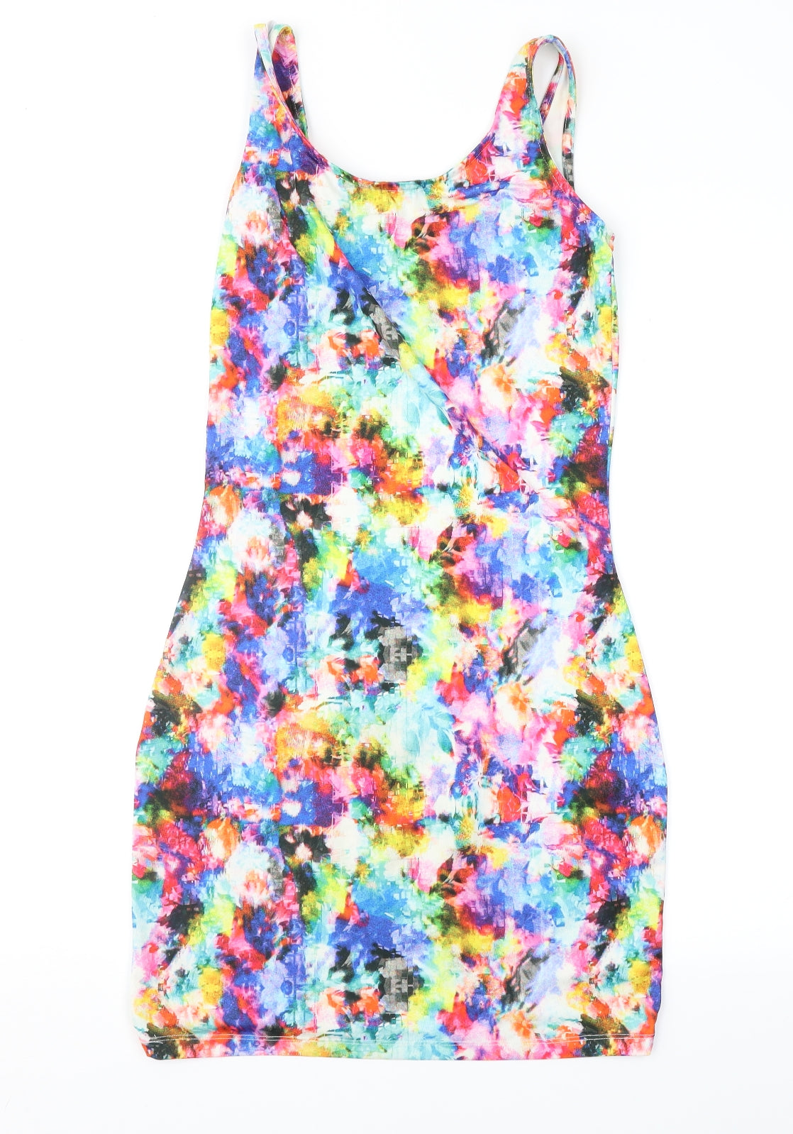 Love Label Womens Multicoloured Geometric  Sheath  Size 8