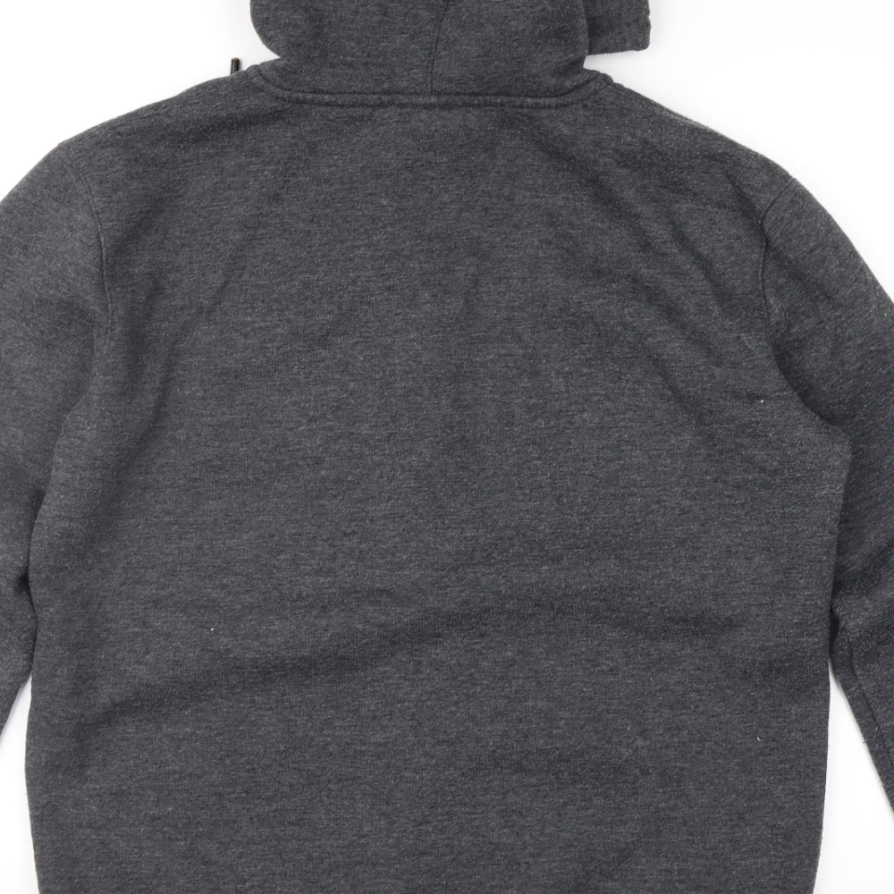 Gym King Mens Grey   Full Zip Hoodie Size L