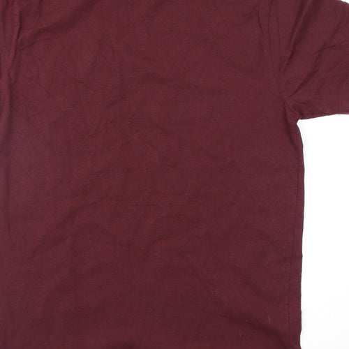 NEXT Mens Purple Colourblock   T-Shirt Size M