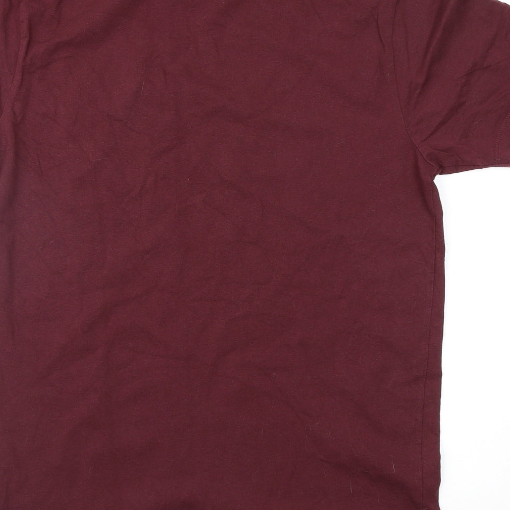 NEXT Mens Purple Colourblock   T-Shirt Size M