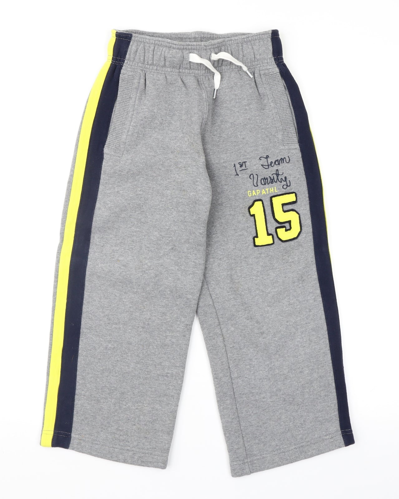 Gap Boys Grey Geometric  Jogger Trousers Size 6-7 Years