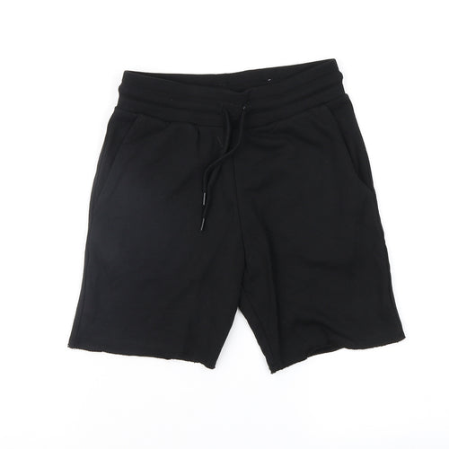 H&M Girls Black   Sweat Shorts