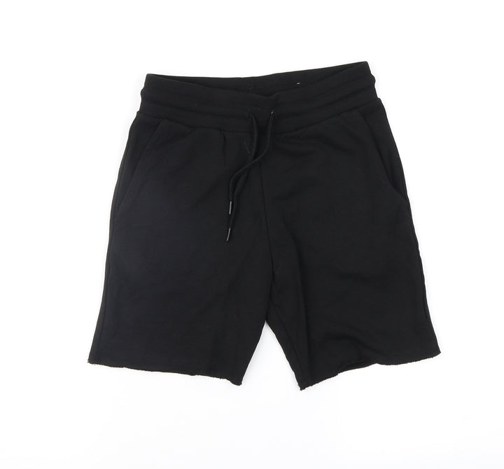 H&M Girls Black   Sweat Shorts