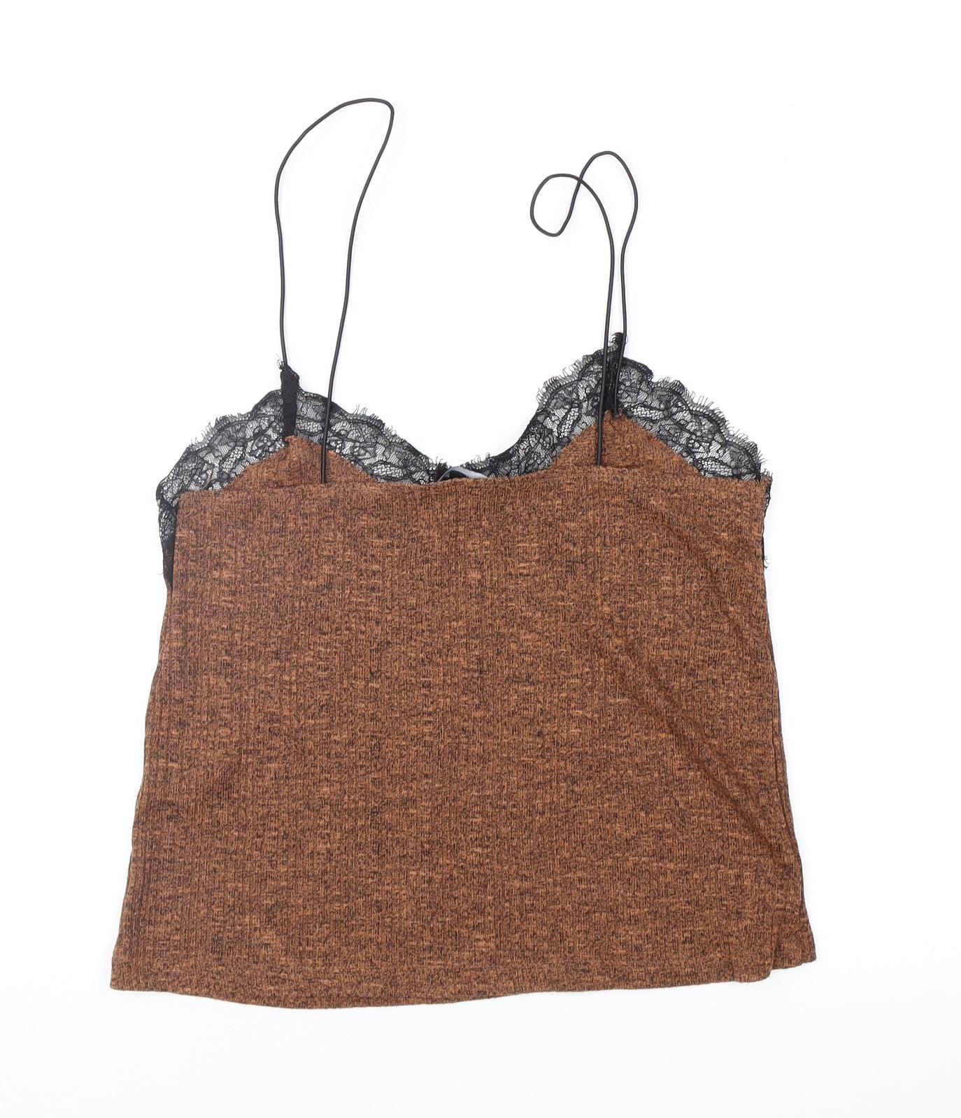 New Look Womens Brown   Camisole Blouse Size 8